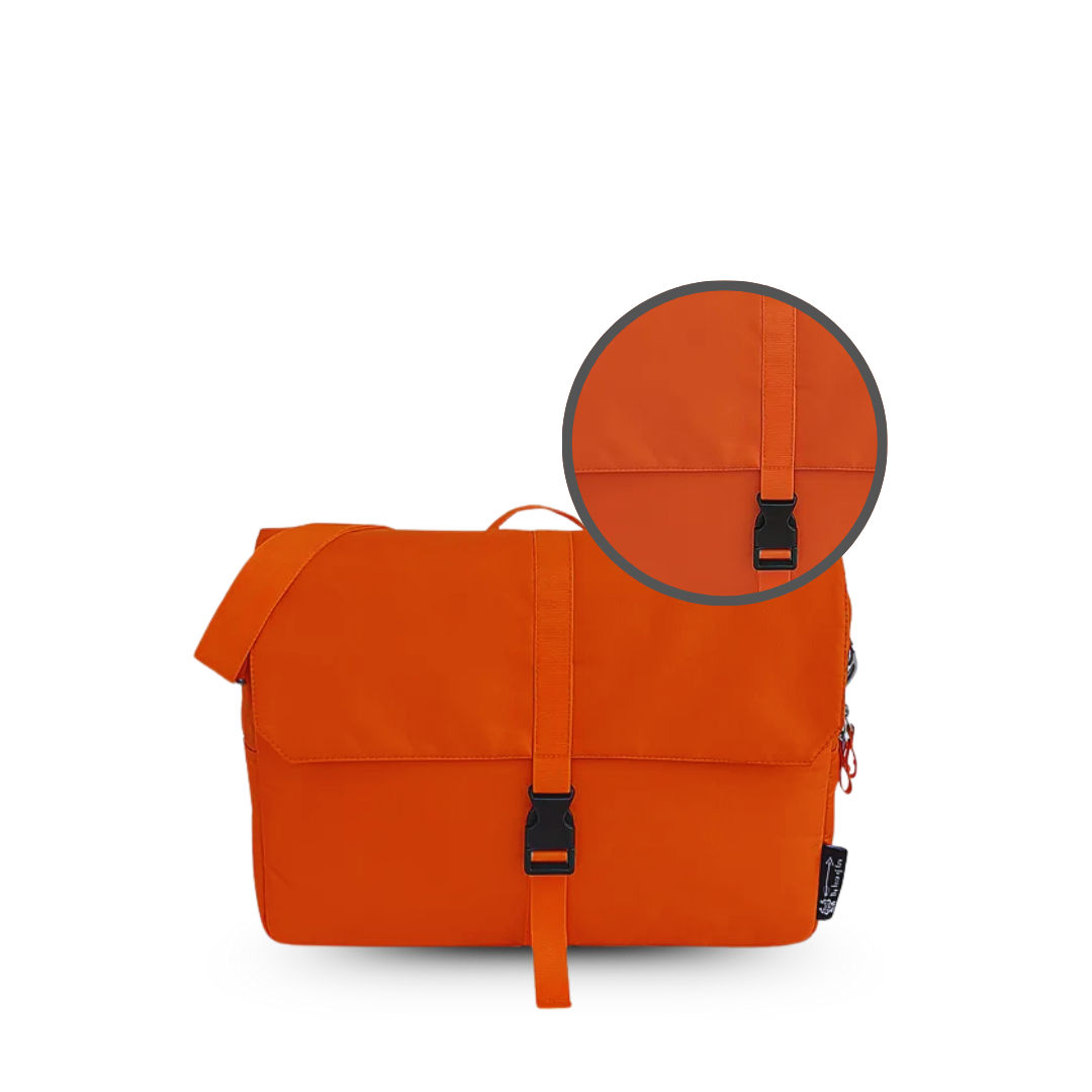 Orange Unisex Laptop Messenger Bag for Everyday Use